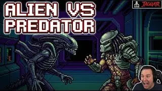 Alien Vs Predator Gameplay  (Alien/Predator/Marine)  (Atari Jaguar)  (4K)