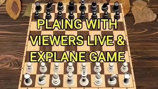 🔴CHESS LIVE | Playing with Viewers | Explaining game | Enjoy & Have Fun #chess #chesslive #fastchess
