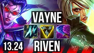 VAYNE vs RIVEN (TOP) | 17/2/15, 71% winrate, Comeback, Legendary | TR Master | 13.24