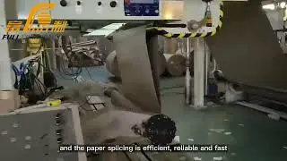 Auto splicer for corrugated cardboard line