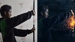 How to make Fire sword Manipulation on Photoshop