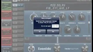 Eventide H9 - Fibonacci Delay Presets