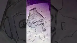 One Shot Wren that I never posted  #splatoon3 #nintendo #smg4 #westernspaghetti #fanart #drawing