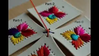 ASMR Woman Doing Embroidery | Relaxing Stitching Sounds
