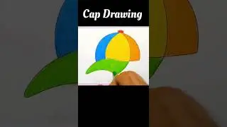 Cap Drawing for Kids #shortsfeed #shorts #youtubeshorts