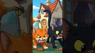 Cats catch butterflies #cartoon #cat #butterfly #shortvideo #subscribe