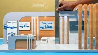 DIY 3-Side Open Stall Design | Exhibition Stall Design | Unique Stall Ideas 🎨🏢