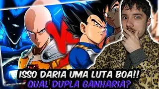 (THEY GOT CRUSHED!) REACTING to Goku and Vegeta VS. Saitama and Garou | Rhyme Battle | REACT // Nai
