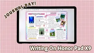 Writing on honor Pad X9 | note taking on honor Pad X9 android tablet