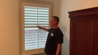 Single panel plantation shutter