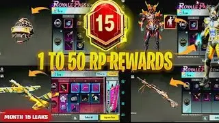 BOCORAN ROYALE PASS M15 M16 BGMI || MONTH 15 ROYALE PASS || RP M15 BGMI || BGMI ROYAL PASS VIDEO⚡😱