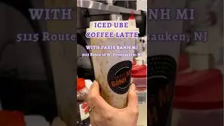 💜Iced Ube Coffee Latte with Paris Banh Mi!