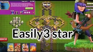 Easily 3 star DARK AGES KING CHALLENGE// (clash of clans) coc