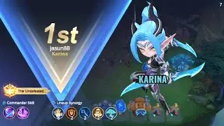 COMMANDER KARINA‼️PAKE COMBO AKAI+EDITH MAGIC CHESS GO GO