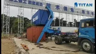 Side Loader Trailer for Sale | How Do you Load a Container 20/40 Container Loading Trailer