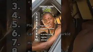 Trending sounds this week on Nigerian TikTok. #topten #nigerianmusic #tiktoknigeria #musiclovers