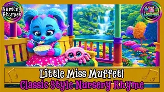 Little Miss Muffet | Nursery Rhyme Sing-Along | Magic Mini Monsters | #magicminimonsters