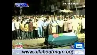 Funeral of martyred worker of MQM Habib offered, Altaf Hussain & Coordination Committee condoles