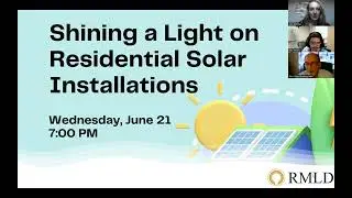 RMLD Home Solar Installation Webinar