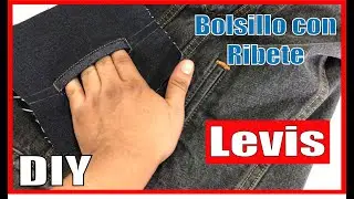 🔴 Bolsillo con ribete tipo Levis para chamarra / How to make a single welt pocket for Jacket 🔴
