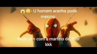 U homem aranha pode mesmo fazer isto com u martelo do Thor ⚡⚡