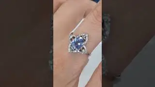 WhatsApp +79038171153 💎Кольцо Сапфир и бриллианты цена 26600 ₽ размер 17,8 поверхность 17 мм