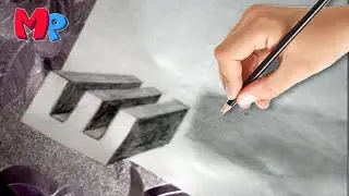 3d hole pencil drawing | Draw 3D Hole - Anamorphic Illusion - 3D Trick Art on Line paper