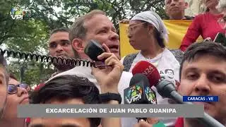 Primeras palabras de Juan Pablo Guanipa tras excarcelaci&oacute;n