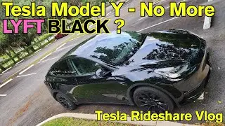 Tesla Model Y and Lyft Black | Tesla Rideshare