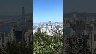 Hong Kong Island view 🇭🇰| #hongkongisland #hongkong #peak #beautiful #citylife