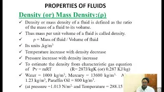 🌊 Properties of Fluids