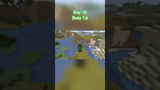 День 10, бета-версия V1.6 | Выживание в Minecraft | #d0gg3y #minecraft #daily #youtube #shorts