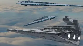 Executor Super Star Destroyers Escorted by Tectors | Empire at War AR