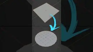 Blender Square to Circle and to Solid Circle #blender #3d #tutorial #cgian