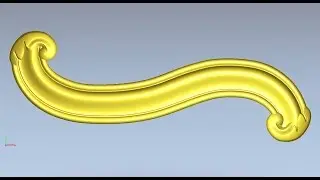 ArtCAM, 3d моделирование. Завитка.