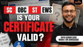 CAT Form Filling: Every SC ST OBC EWS Certificate Rule You Must Check First | Divya Sir Rodha