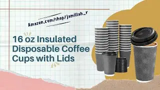 16 oz Disposable Coffee Cups Review | Insulated Ripple Wall Cups