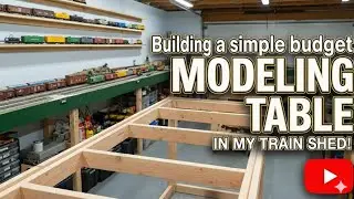 Weekly video: Building a Modeling Table in the Model Railway Train shed. #00gauge.