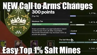 Easy TOP 1% in The Salt Mines | New Changes to Call to Arms | Modifiers & Score Needed