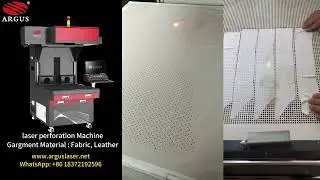 Laser Perforation for Fabric & Leather | ARGUS LASER Garment Cutting Solution #laserperforation