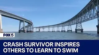 Bay Bridge crash survivor inspires others to learn how to swim