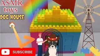 8 mint satisfying Diy a dog house 🏠 building blocks #asmrsounds #buildingblockstoys