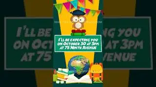 ► Create GRADUATION PARTY INVITATION with your Photo | DIGITAL | WHATSAPP #digitalinvitation