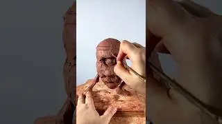 Sculpting monsters series: a Fun Wazowskish Character #artprocessvideo #art #figuresculpting
