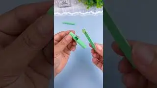 Let's make a paper gun toy using green paper#parentchildcrafts #diycrafts #kidscrafts #paperprojects