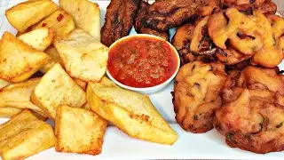 Akara, Yam, Plantain and Pepper Sauce | Nigerian Recipe | Nigerian Street Food | Onyi Sunshine Emy