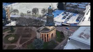 Birmingham in Two Seasons | Peace Garden | DJI Mini 5 Pro Drone