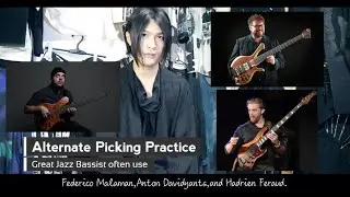 Alternate Picking Practice | Great Jazz Bassist often use