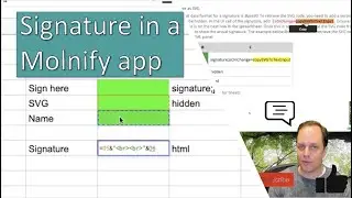 Excel to web app with digital signature