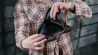 Огляд чоловічої сумки із натуральної шкіри Vintage 94855